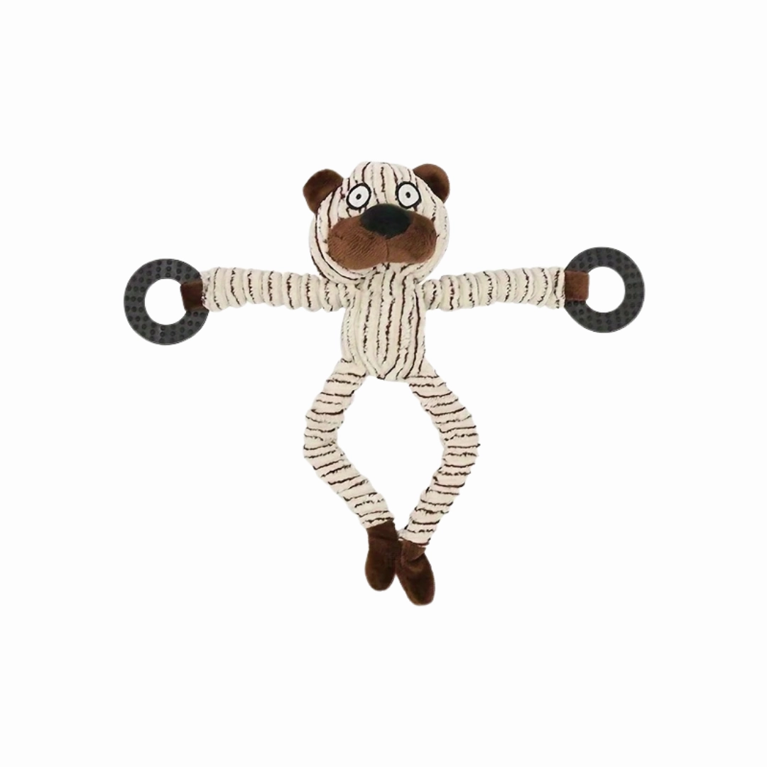 Plush Dog Toy for Aggressive Chewers (25cm) - Bear