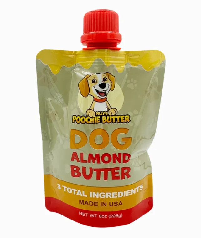 Poochie Butter Dog Almond Butter Squeeze Pack 8oz