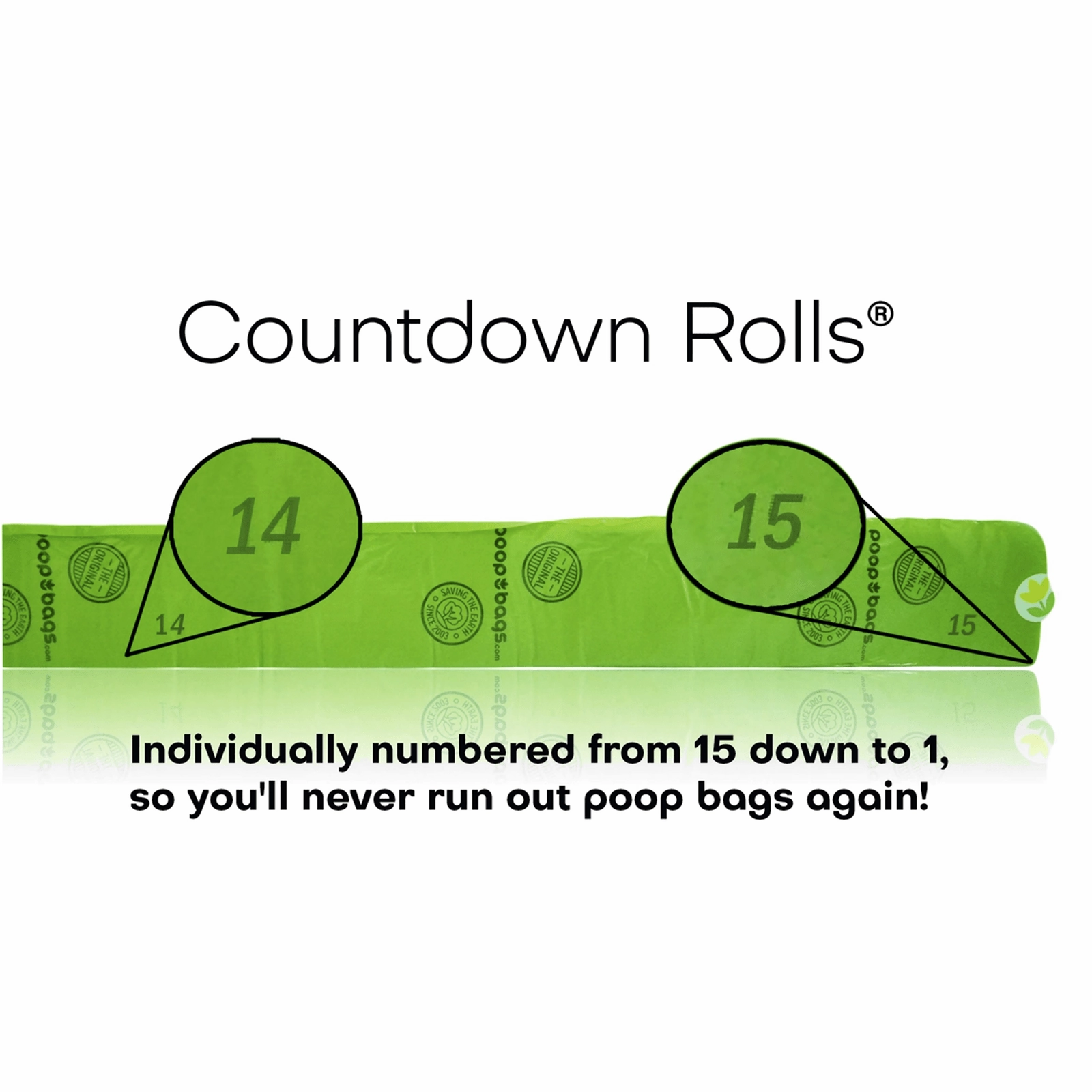 Poop Bags Countdown Rolls Original