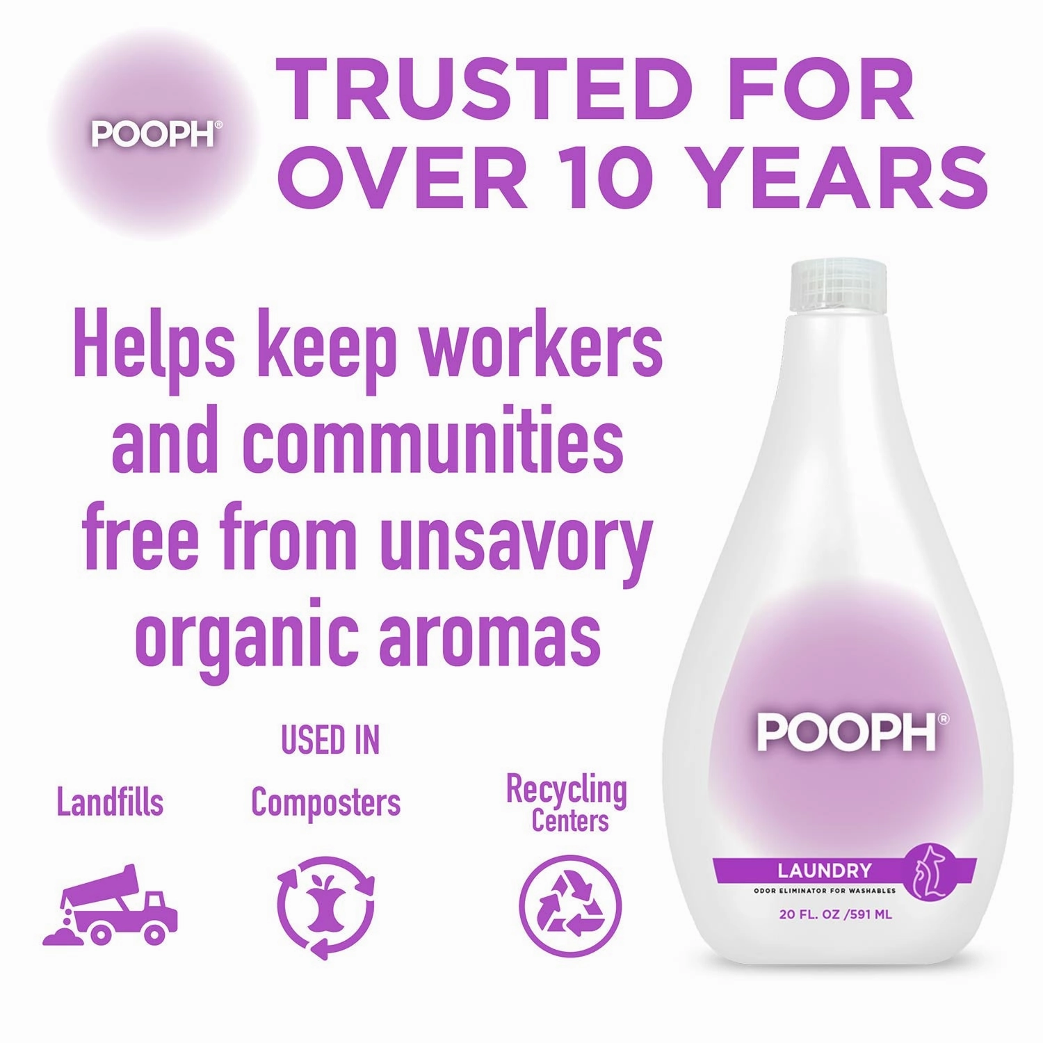 Pooph Pet Laundry Odor Eliminator, 20 oz