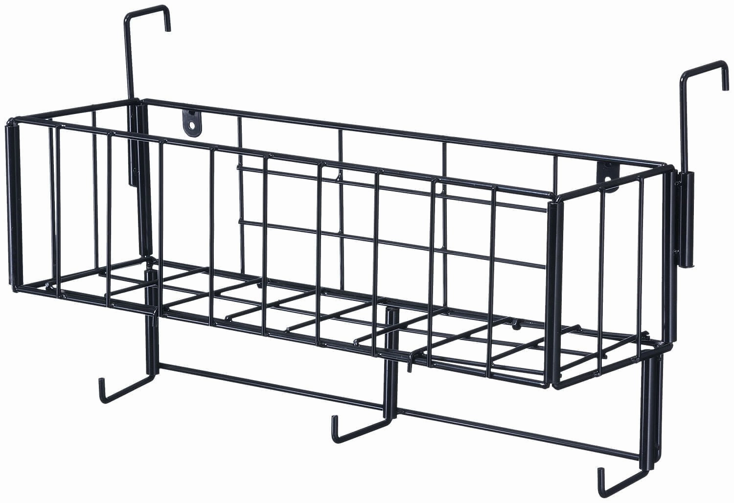 Portable Collapsible Hanging Basket with Bridle Hooks