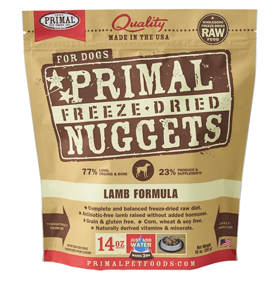 Primal Freeze-Dried Dog Food - Lamb