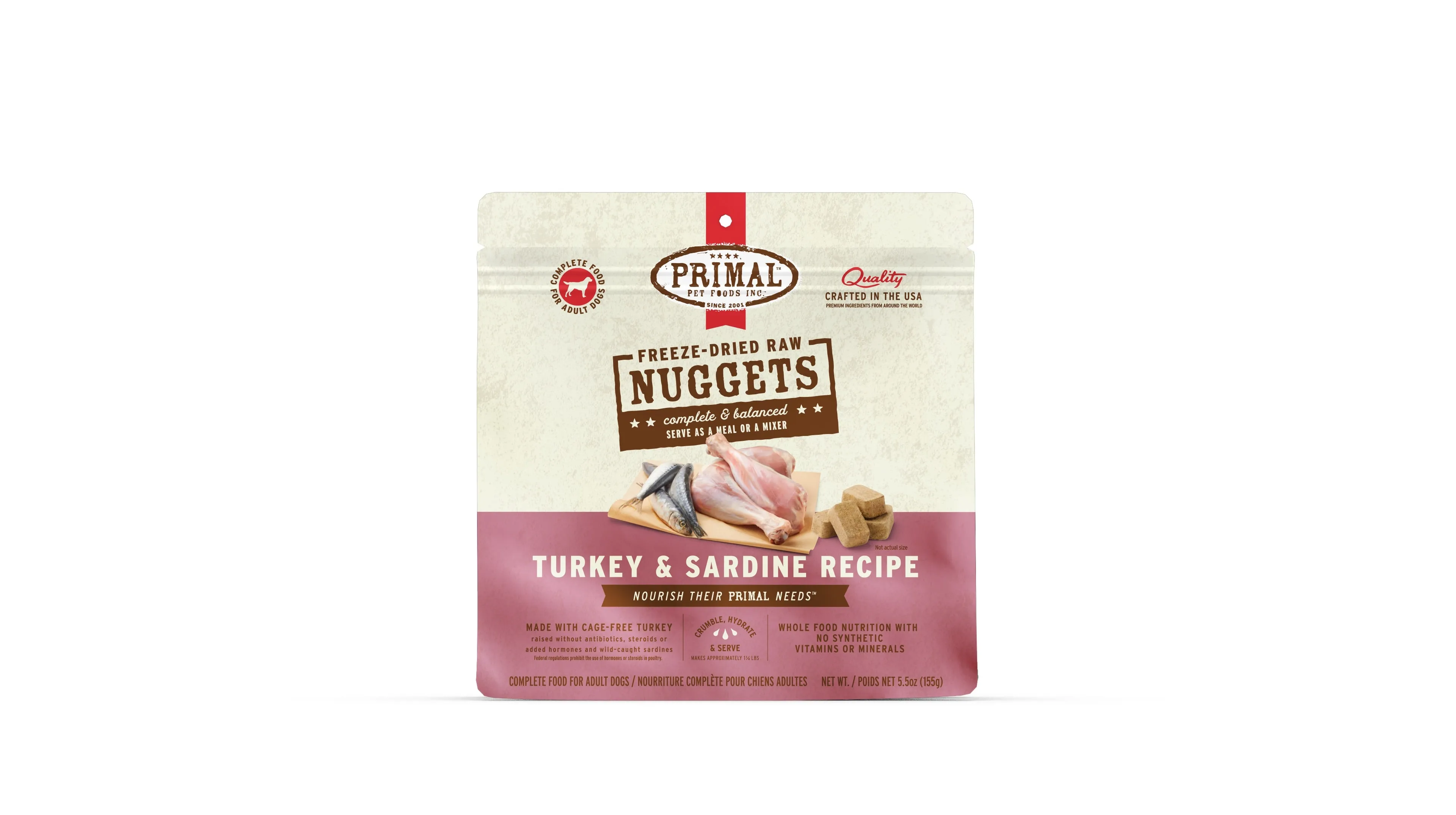 Primal Freeze-Dried Turkey & Sardine Formula