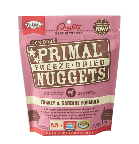 Primal Freeze-Dried Turkey & Sardine Formula
