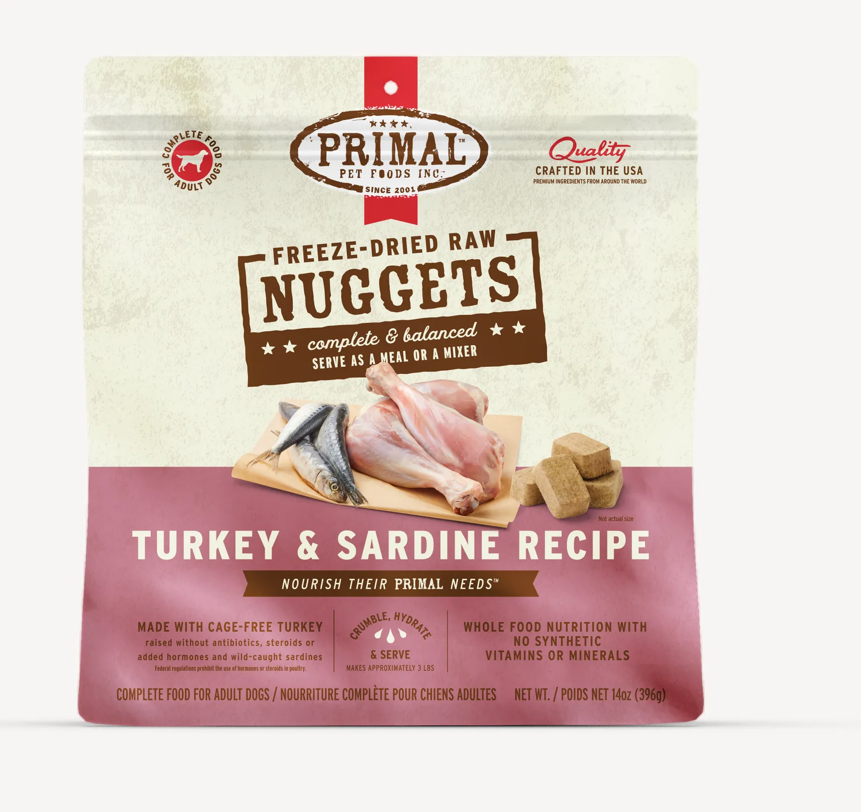 Primal Freeze-Dried Turkey & Sardine Formula