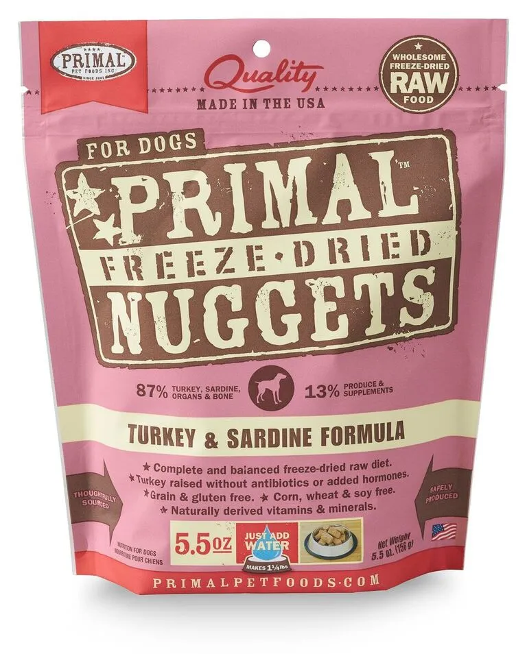 Primal Freeze-Dried Turkey & Sardine Formula