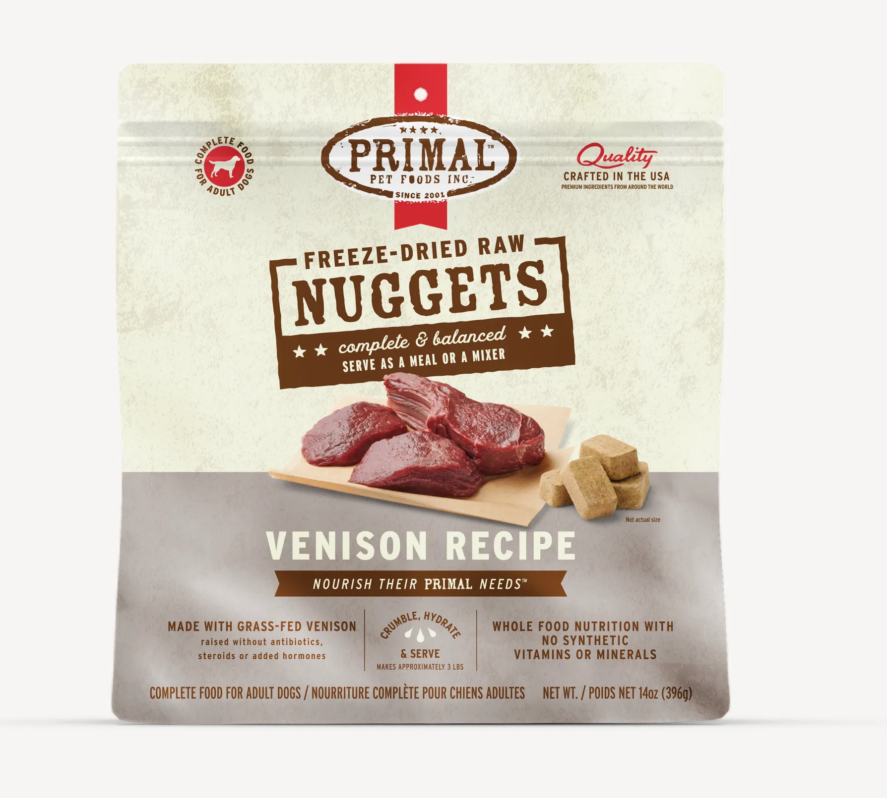 Primal Freeze-Dried Venison Formula 14 oz