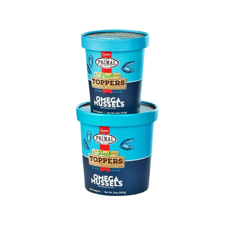 Primal Frozen Fresh Toppers - Omega Mussels