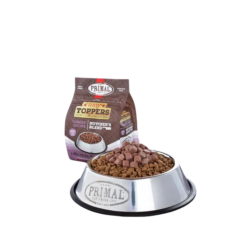 Primal Frozen Raw Dog Food Butcher's Blend Topper - Turkey 2lb