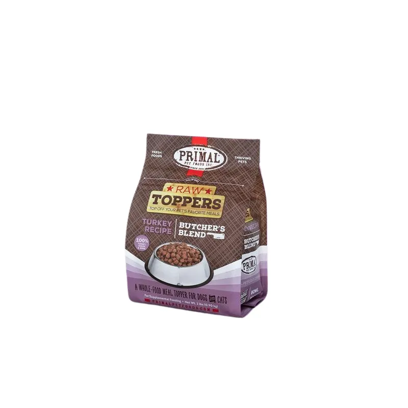 Primal Frozen Raw Dog Food Butcher's Blend Topper - Turkey 2lb
