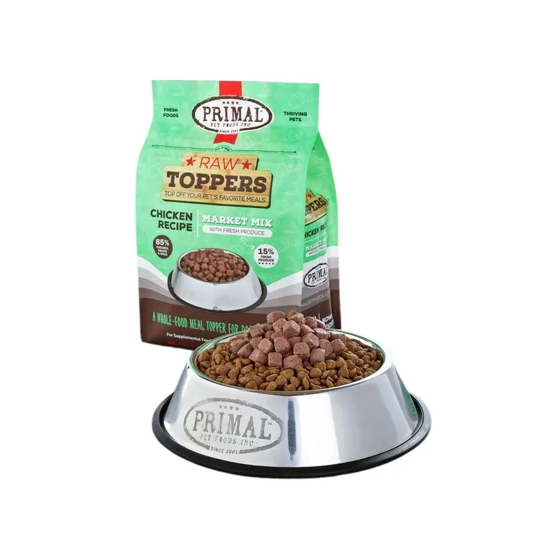 Primal Frozen Raw Dog Food Market Mix Topper - Chicken 5lb