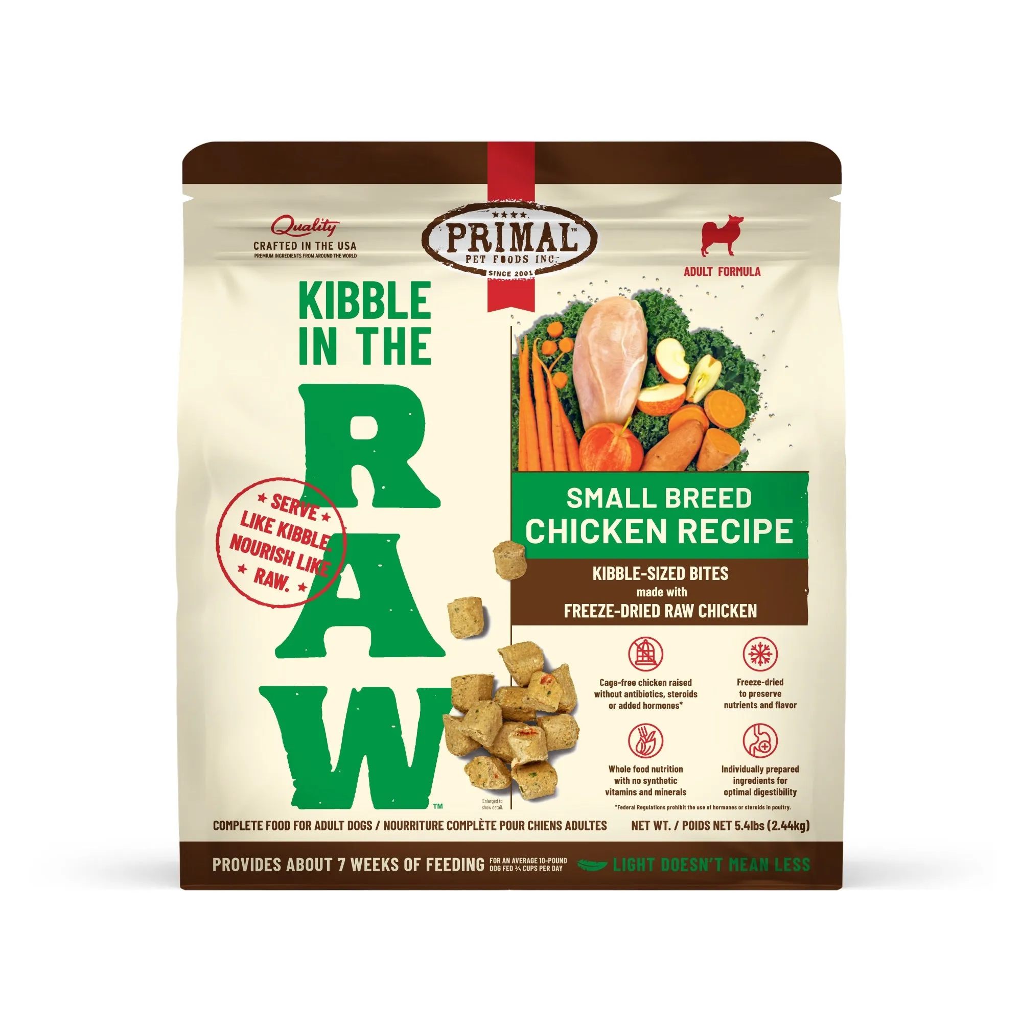 Primal Kibble in the Raw Small Breed