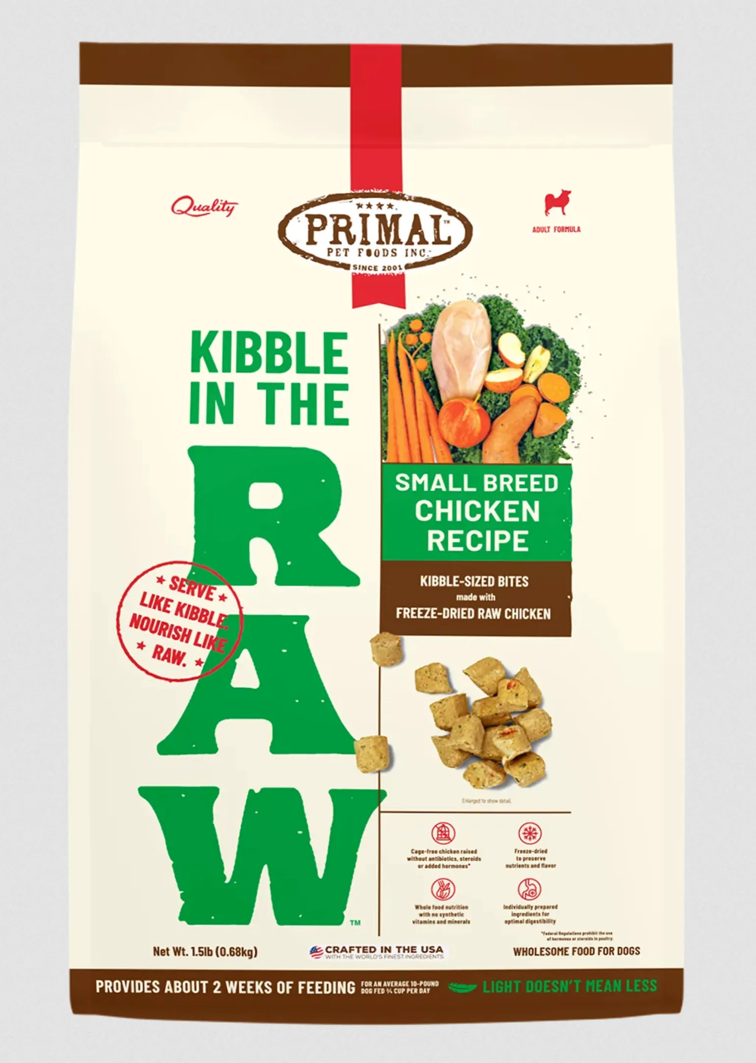 Primal Kibble in the Raw Small Breed