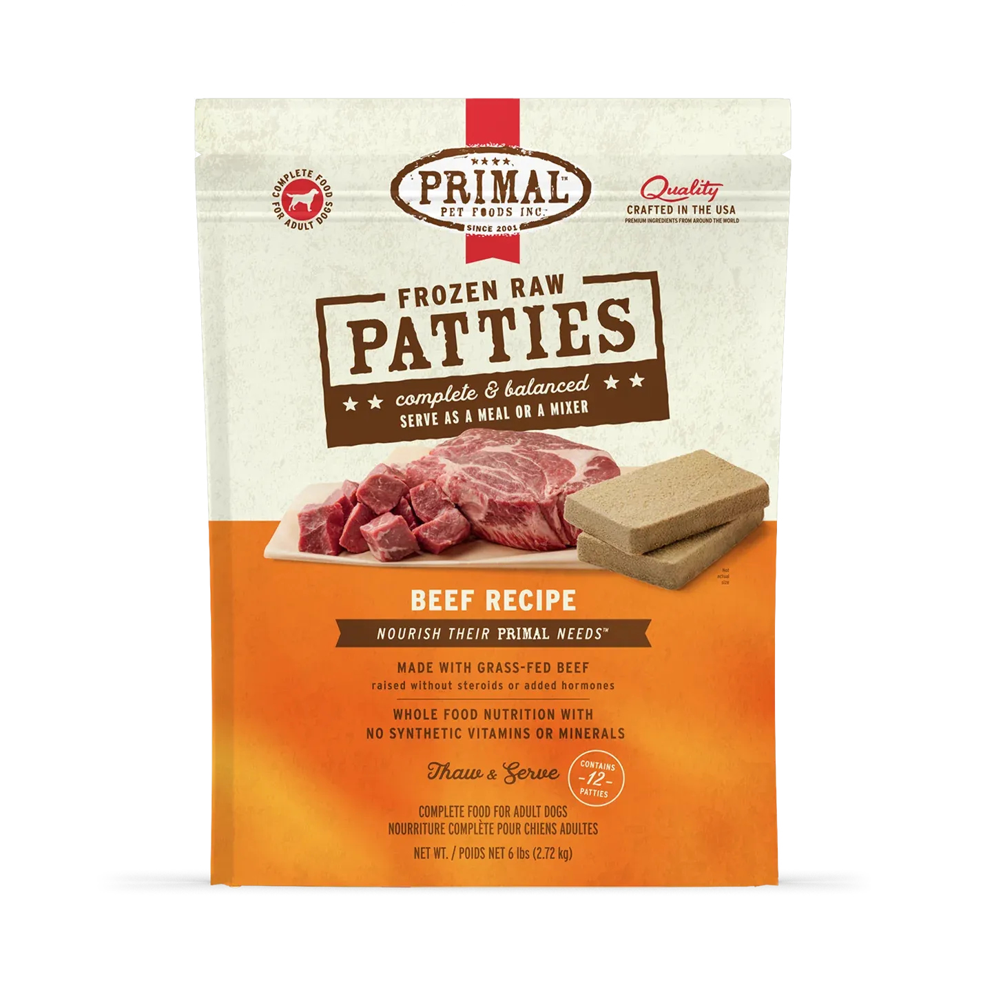 Primal Raw Frozen Beef Formula