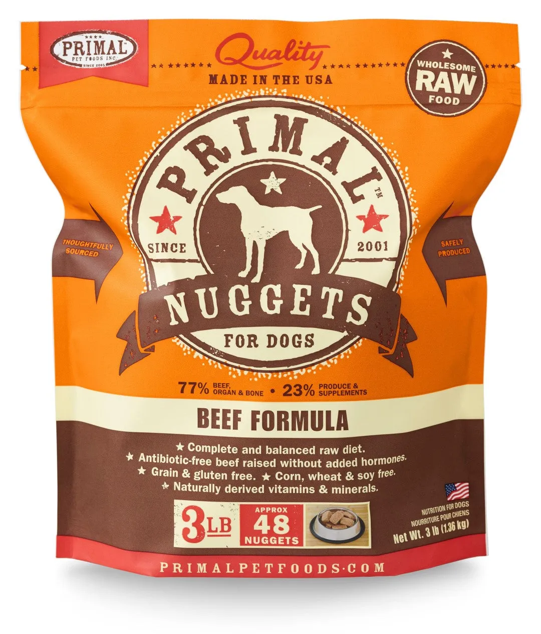 Primal Raw Frozen Beef Formula