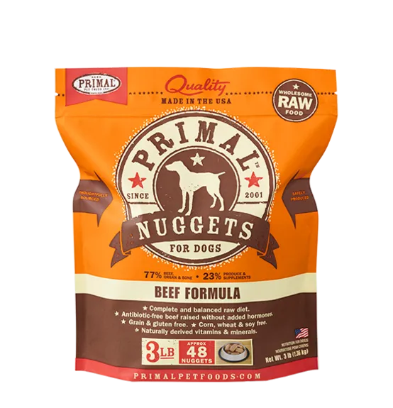 Primal Raw Frozen Beef Formula