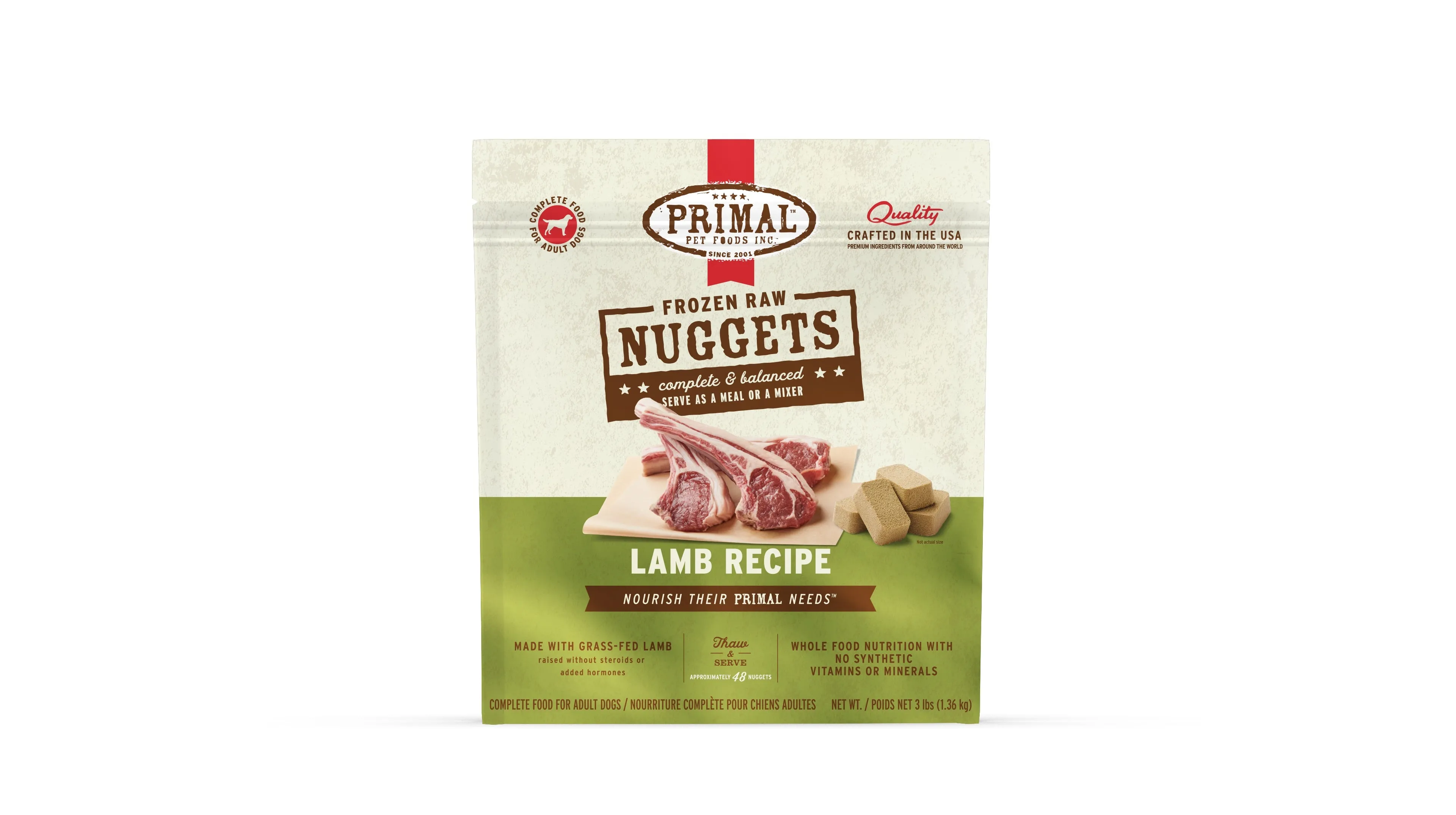 Primal Raw Frozen Lamb Formula