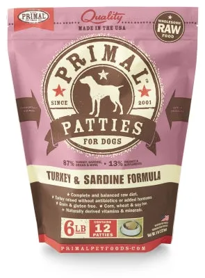 Primal Raw Frozen Turkey & Sardine Formula