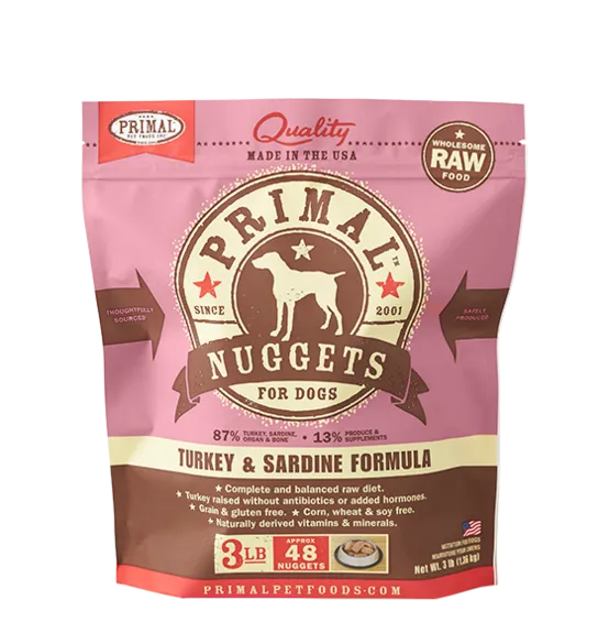 Primal Raw Frozen Turkey & Sardine Formula