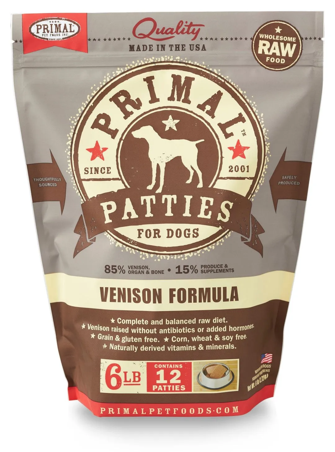 Primal Raw Frozen Venison Formula