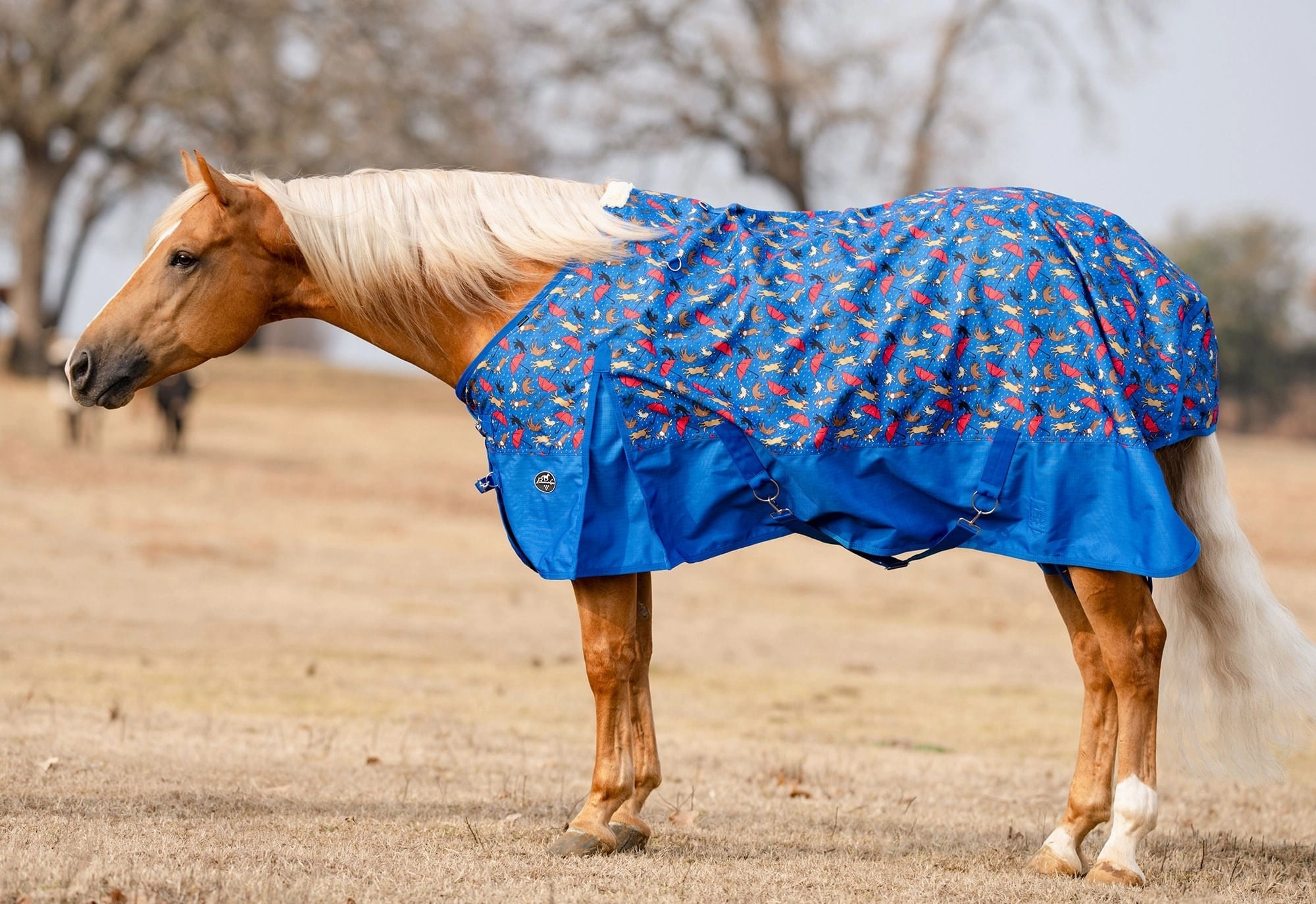 Professional's Choice 1200D Standard Neck Sheet, "Raining Cats & Dogs"