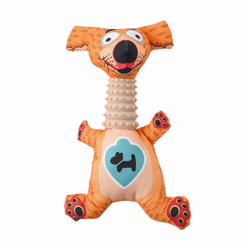 PSM plush dog toy - orange