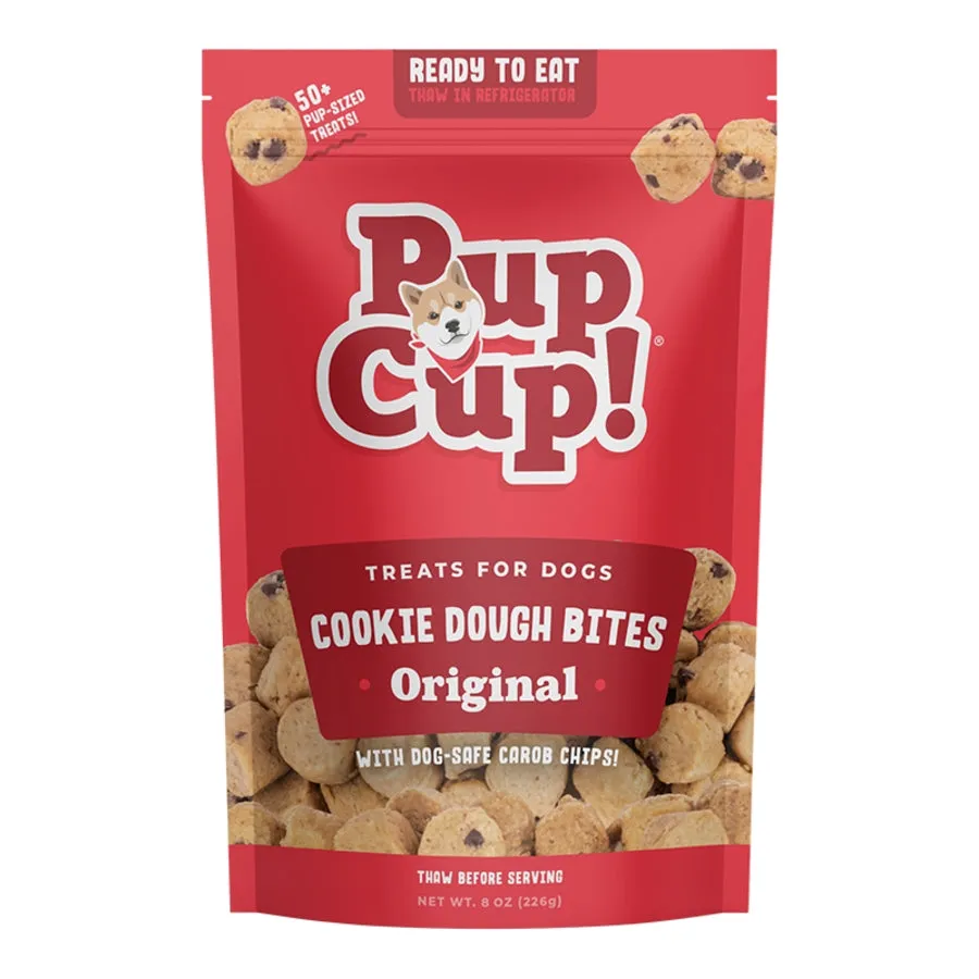 PupCup Frozen Cookie Dough Bites for Dogs - Original Flavor 8oz bag