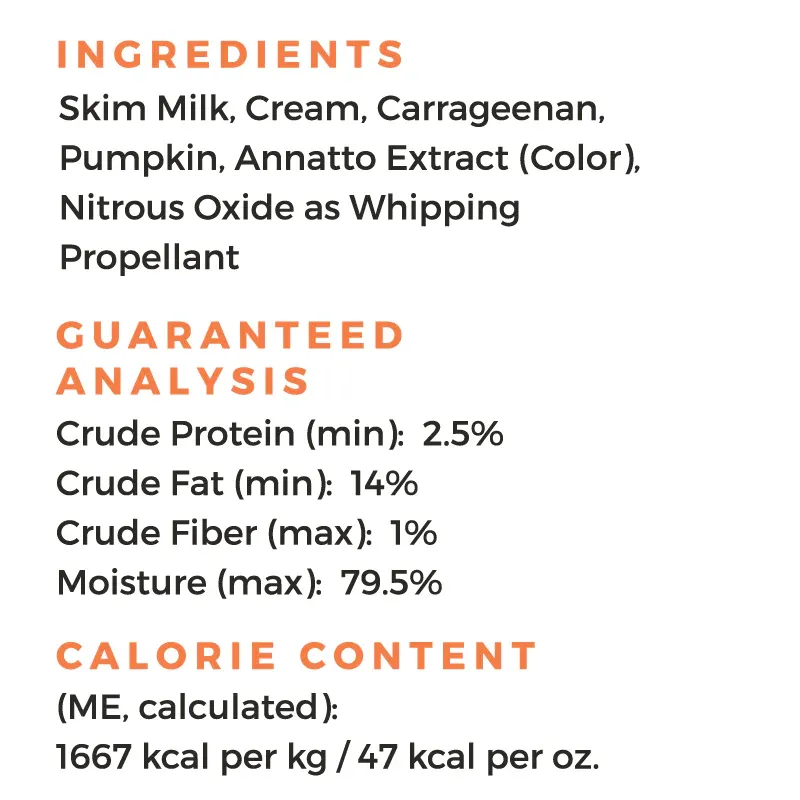 PupCup Frozen Whipped Treat for Dogs - Pumpkin Flavor 13oz