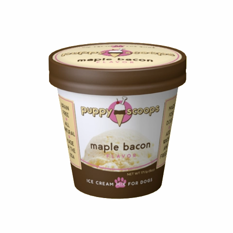 Puppy Scoops Ice Cream Mix for Dogs - Maple Bacon