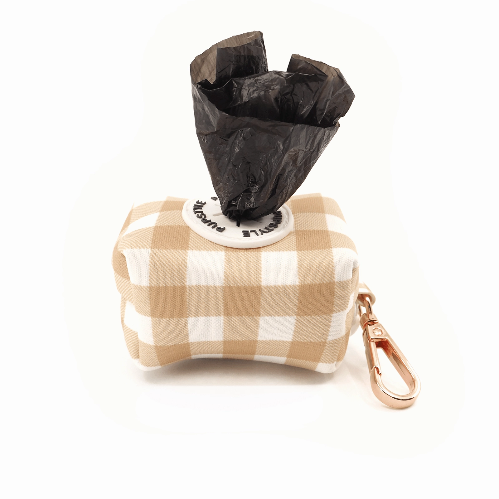 Pupstyle Dog Poop Bag Holder Creme Brulee