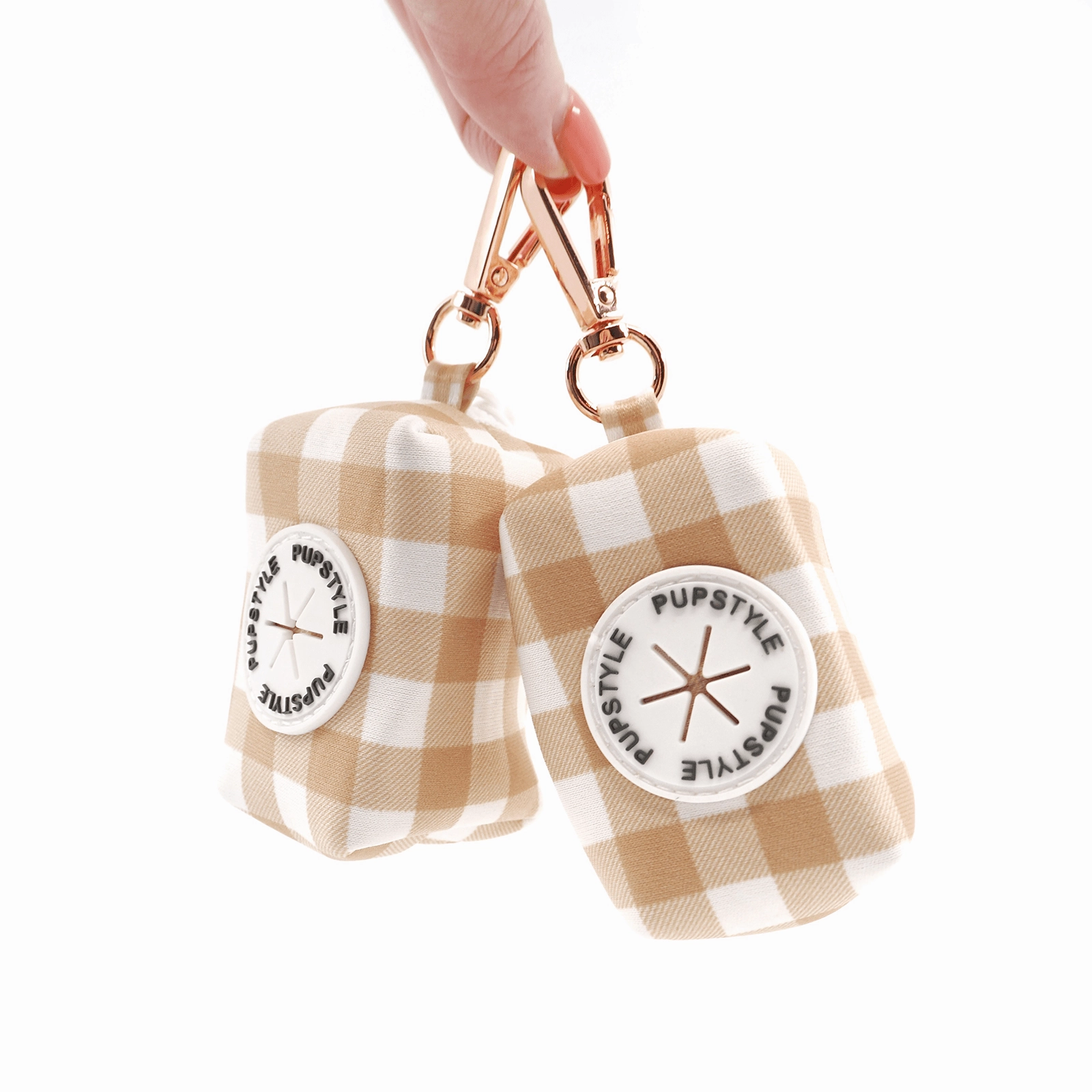 Pupstyle Dog Poop Bag Holder Creme Brulee