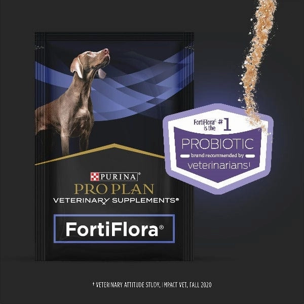 Purina Pro Plan Veterinary Supplements FortiFlora: Powdered Probiotic Supplements for Dogs