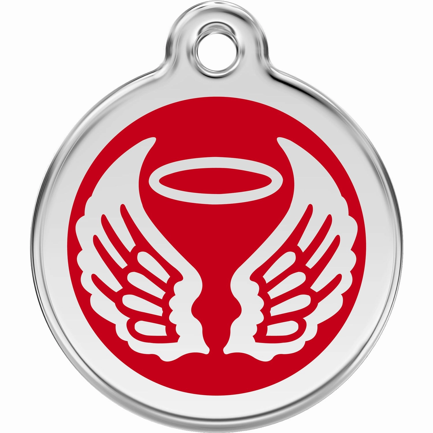 Red Dingo Angel Wings Pet ID Dog Tags