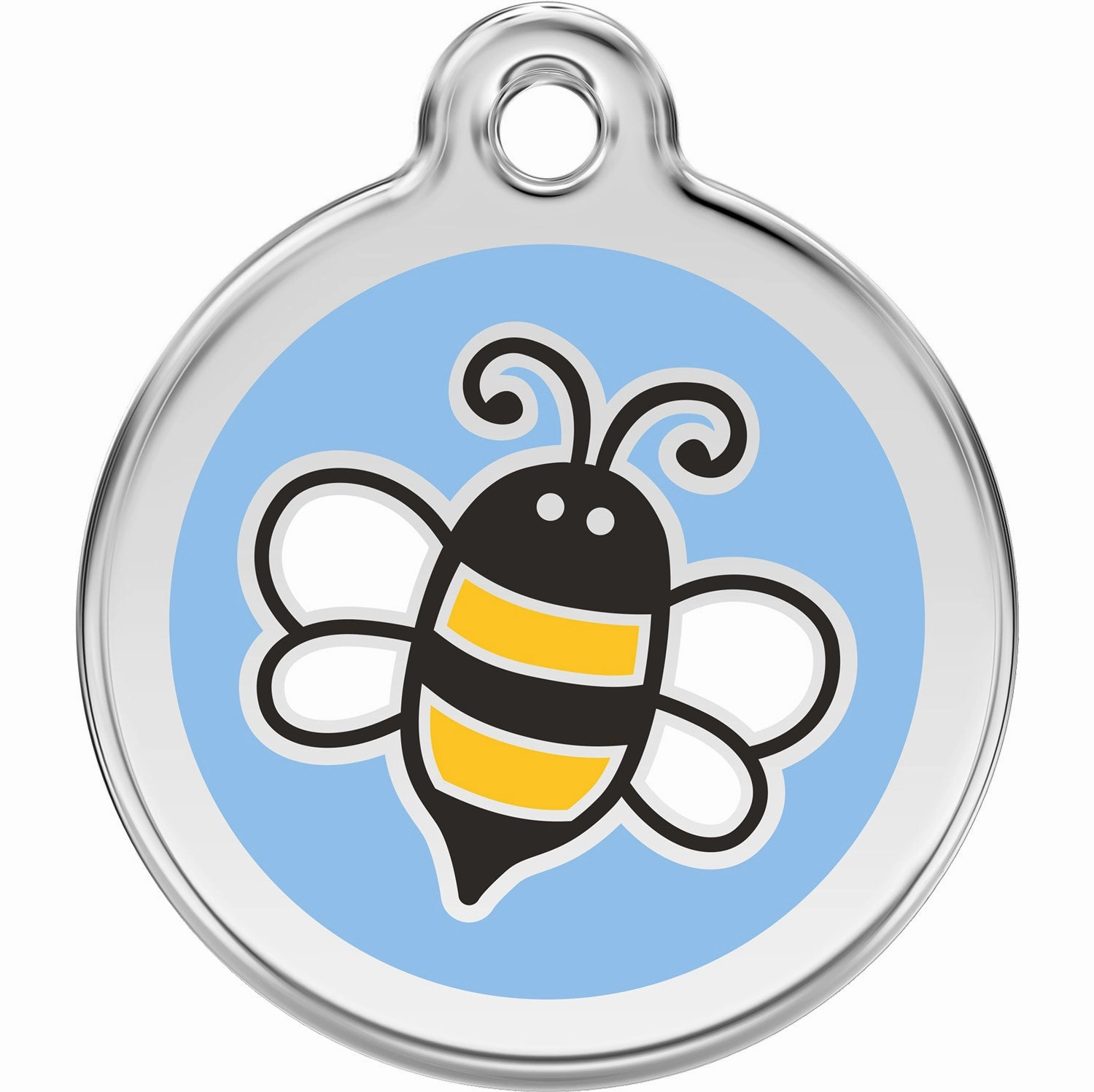 Red Dingo Bumble Bee Light Blue Pet ID Dog Tags