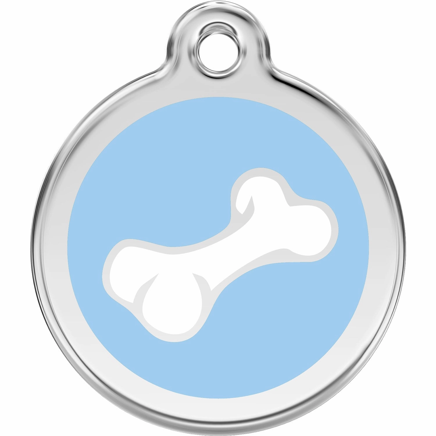Red Dingo Diagonal Bone Pet ID Dog Tags