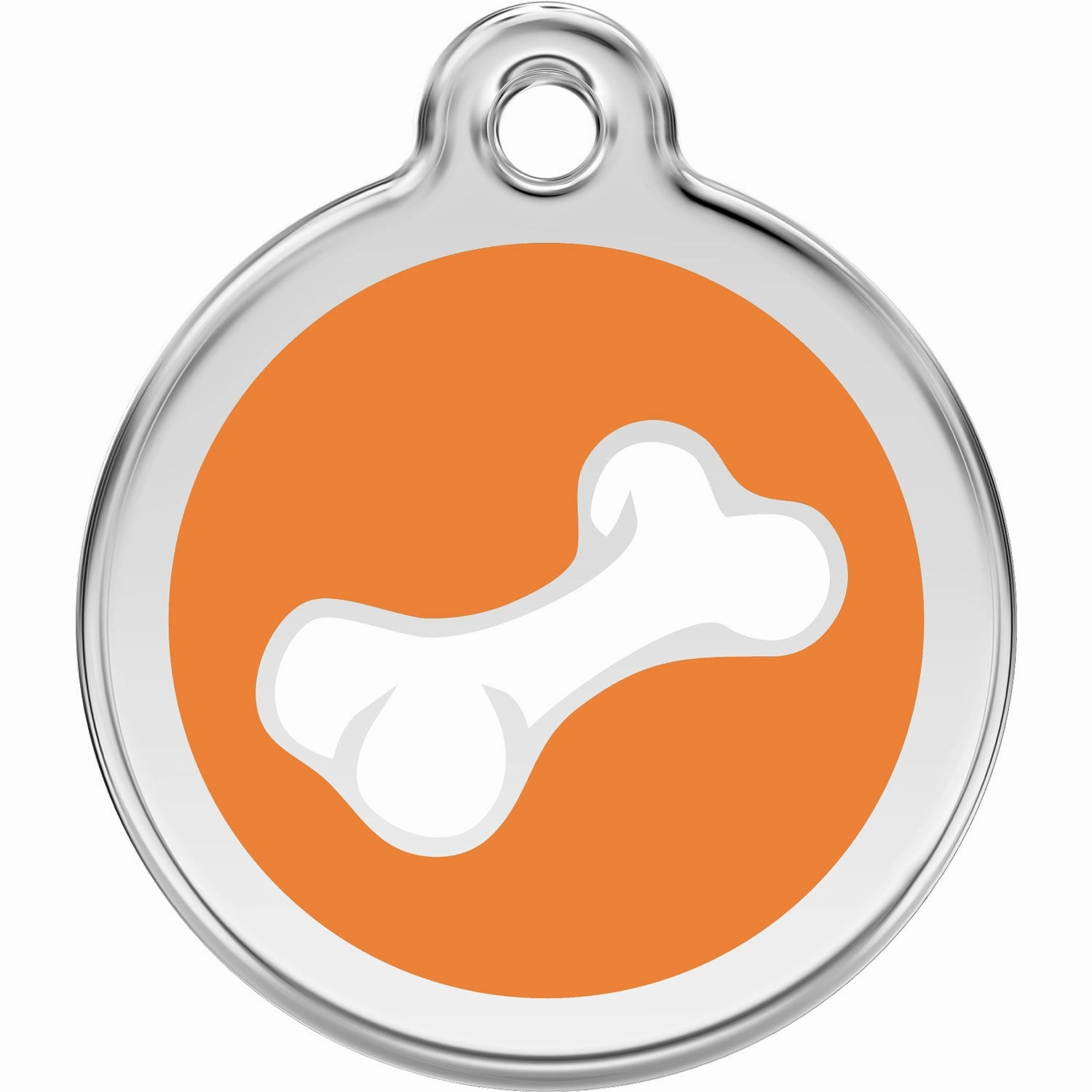 Red Dingo Diagonal Bone Pet ID Dog Tags