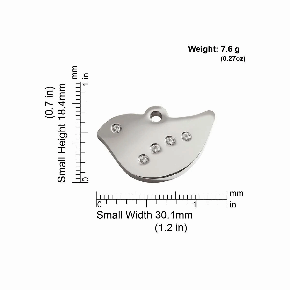 Red Dingo Diamante Bird Pet ID Cat Tags