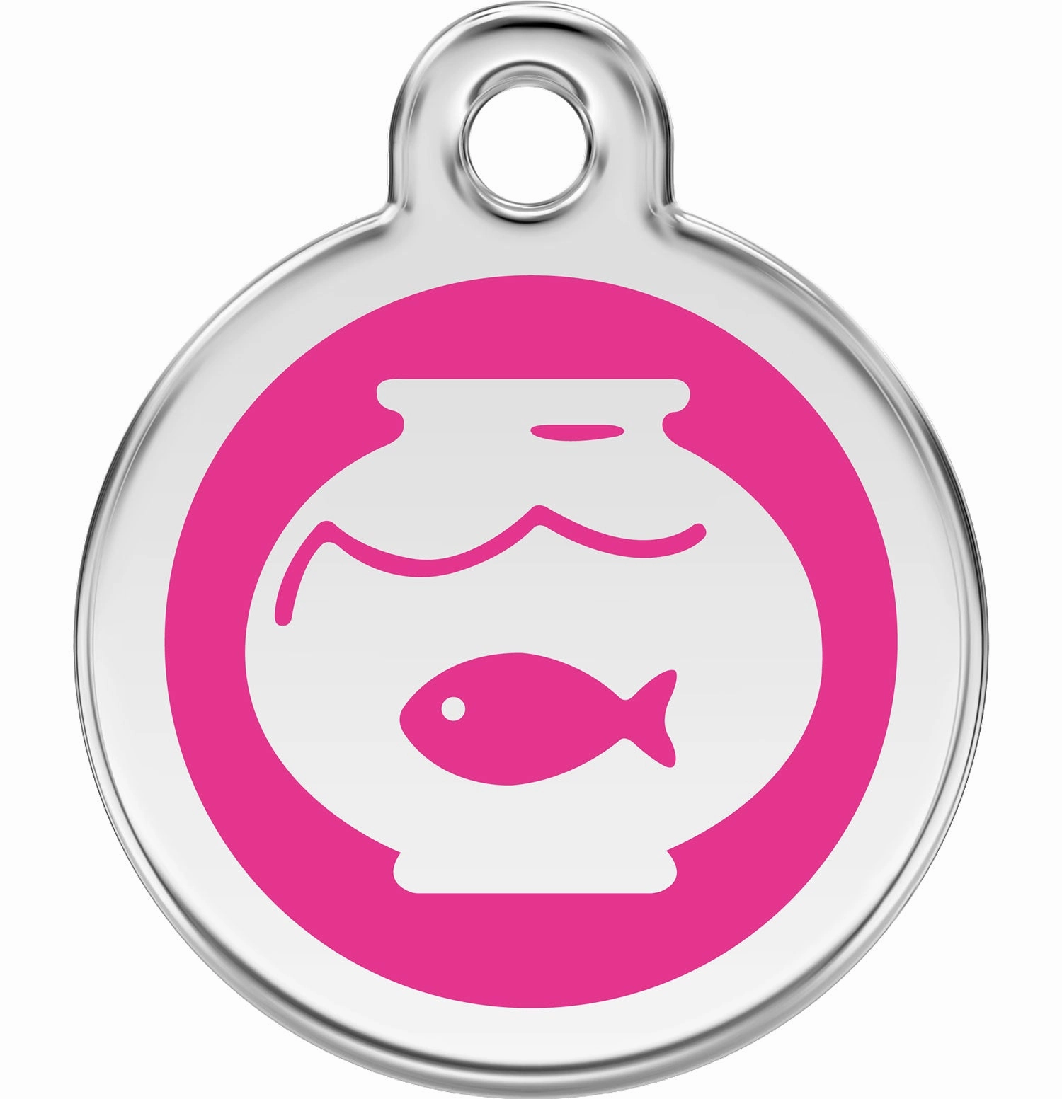 Red Dingo Fish Bowl Pet ID Cat Tags