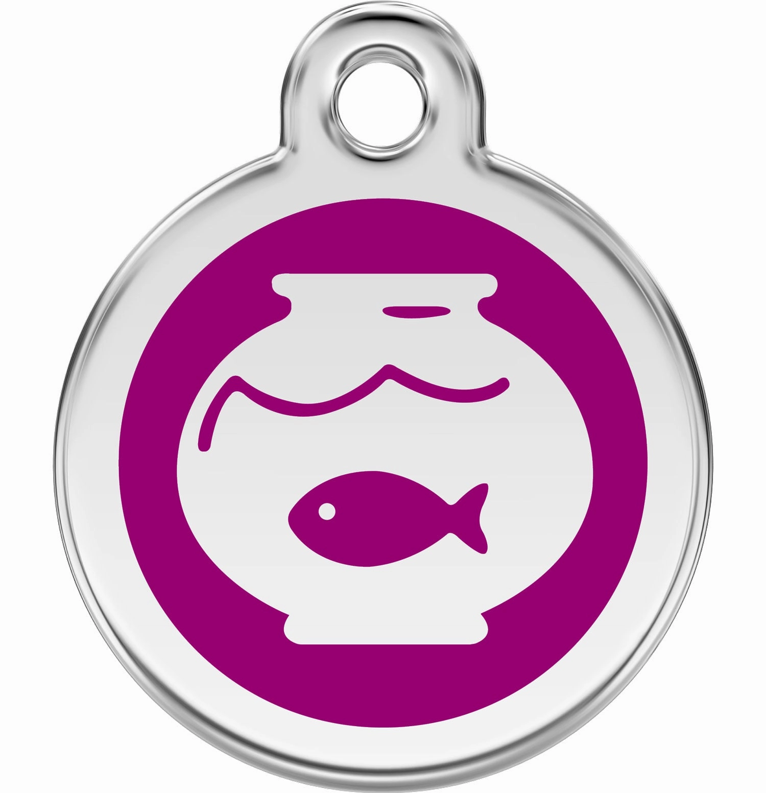 Red Dingo Fish Bowl Pet ID Cat Tags