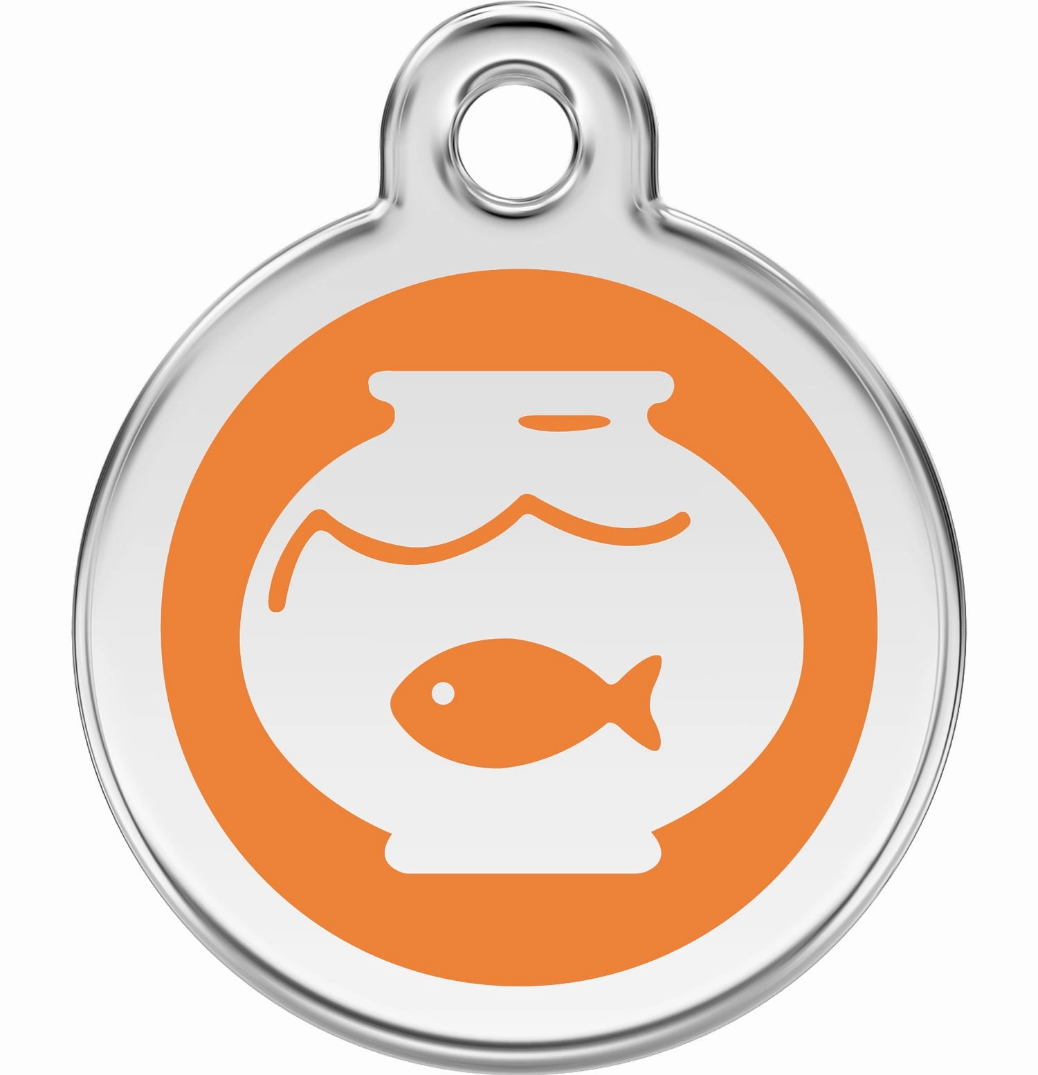 Red Dingo Fish Bowl Pet ID Cat Tags