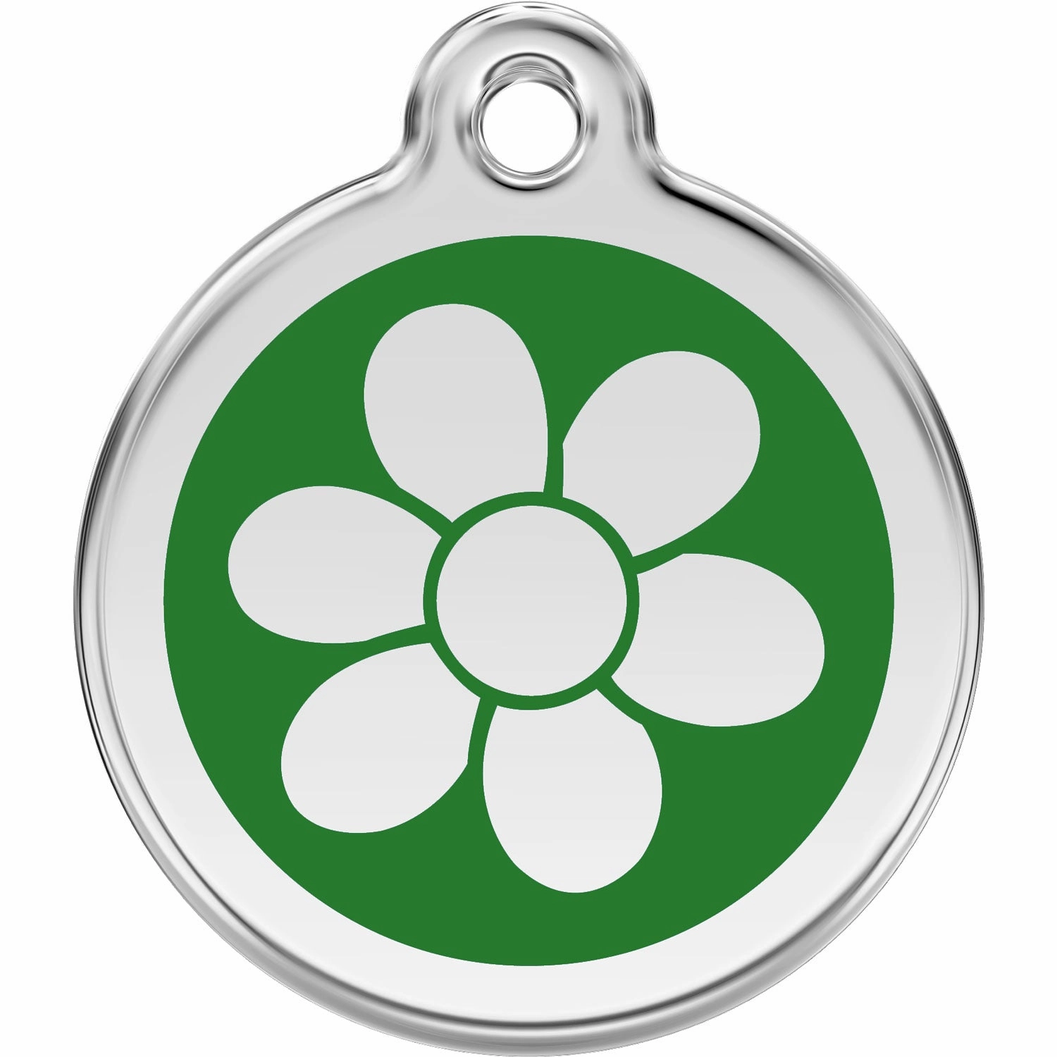 Red Dingo Flower Pet ID Dog Tags