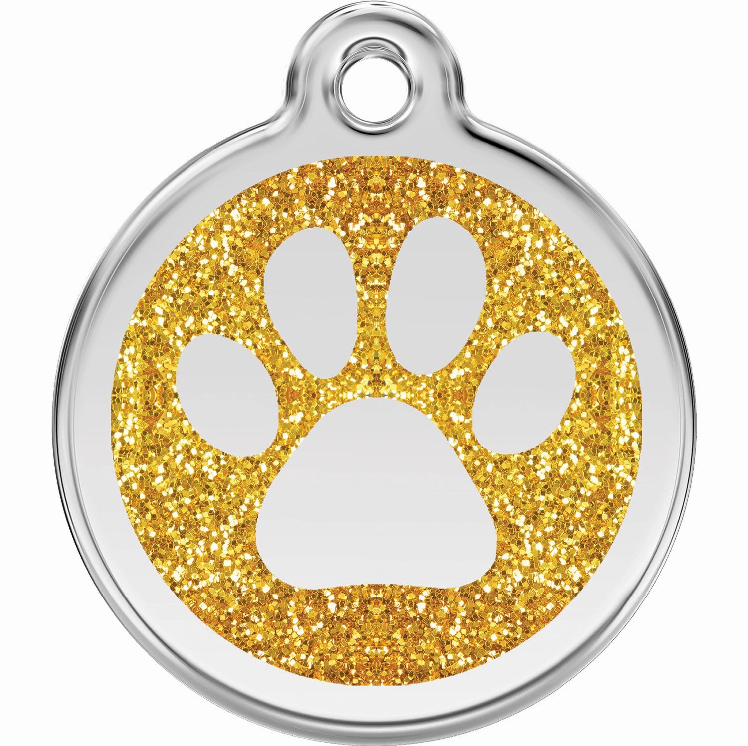 Red Dingo Glitter Paw Print