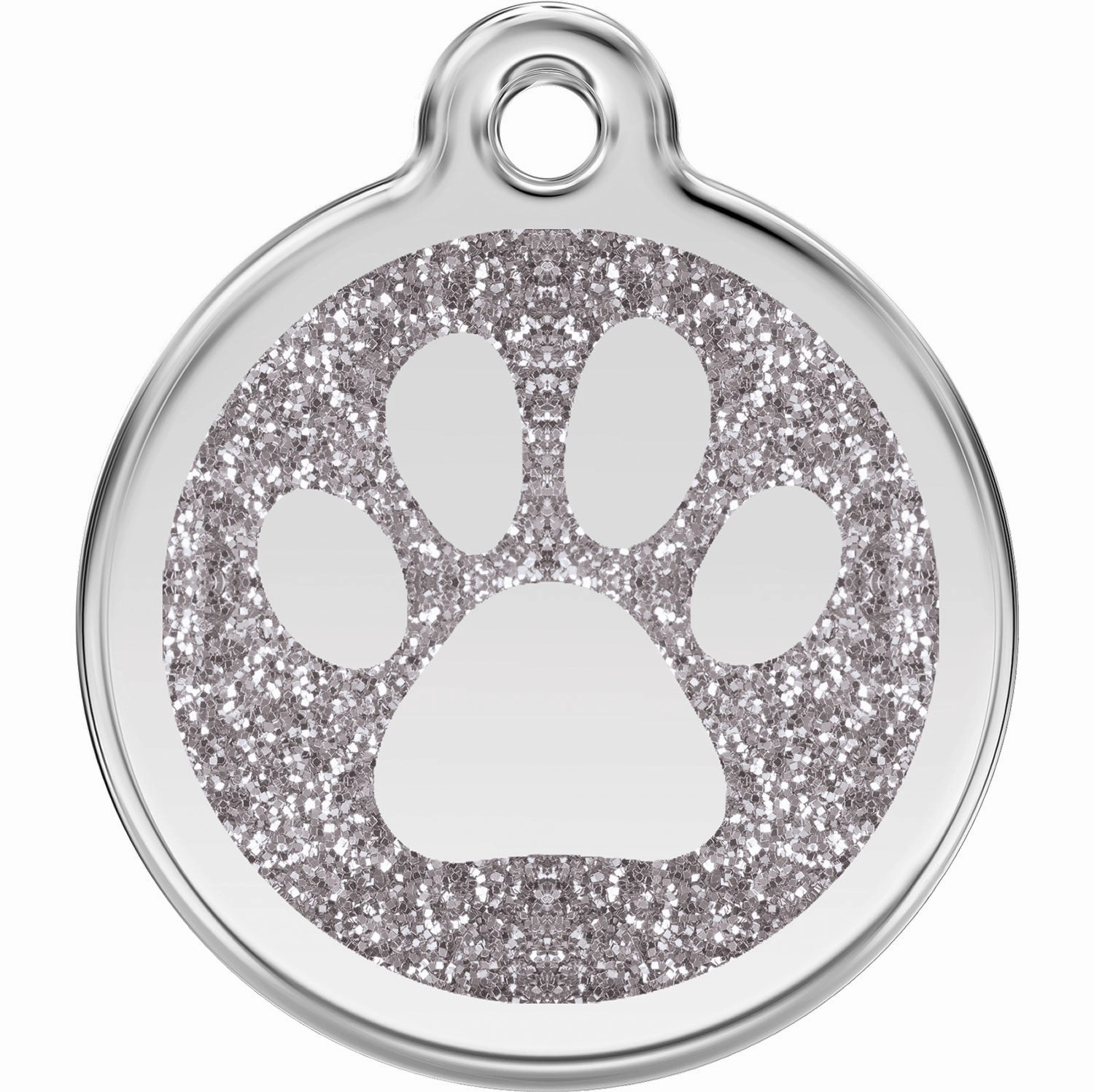 Red Dingo Glitter Paw Print