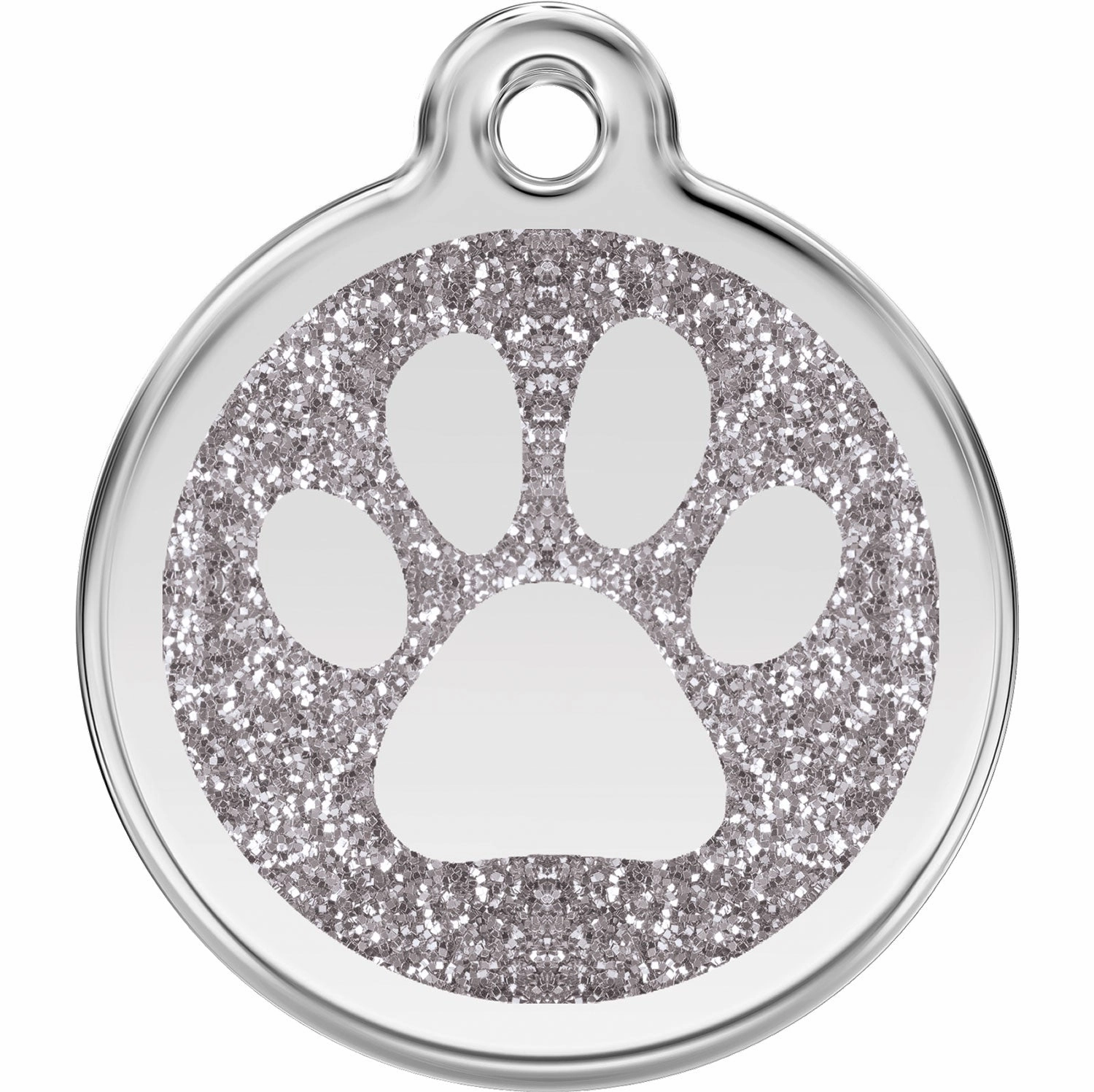 Red Dingo Glitter Paw Print