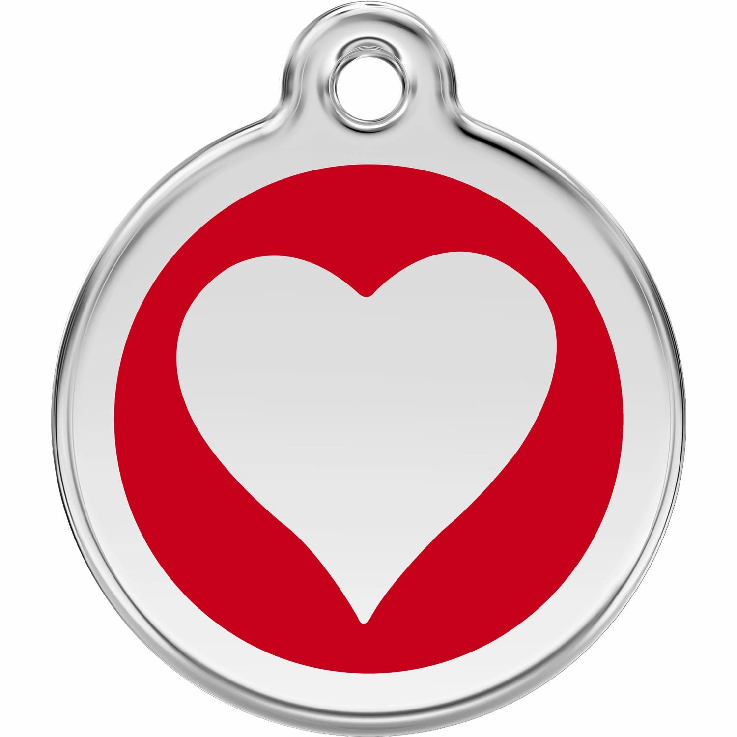Red Dingo Heart Pet ID Dog Tags