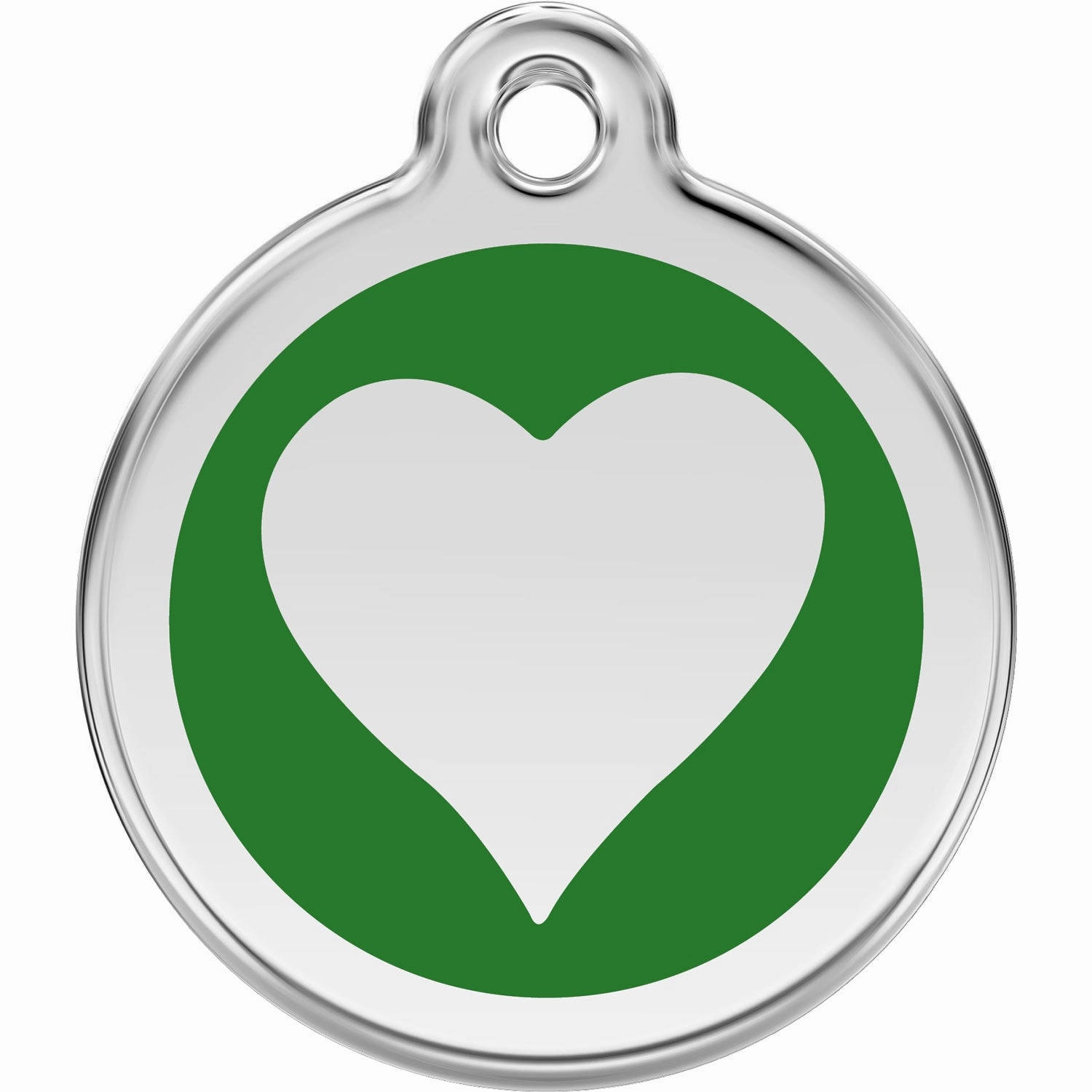 Red Dingo Heart Pet ID Dog Tags
