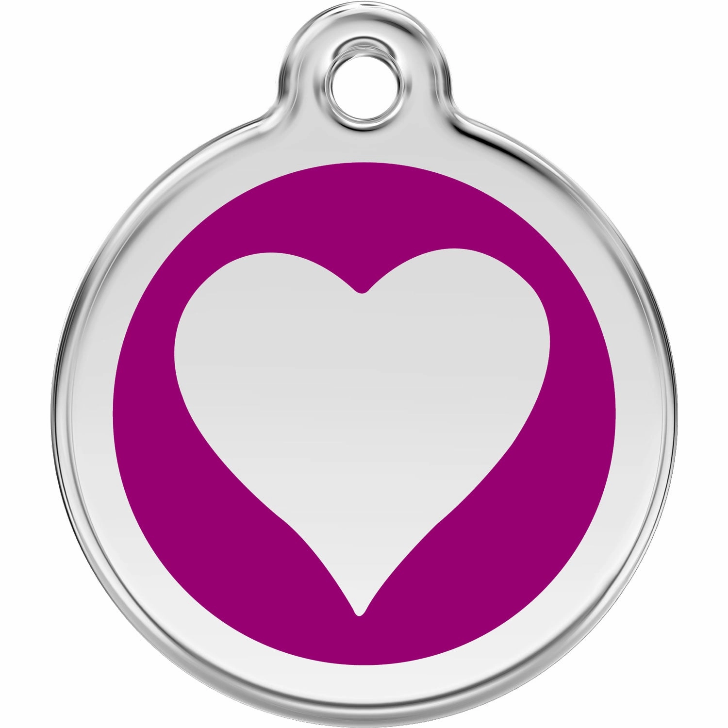 Red Dingo Heart Pet ID Dog Tags