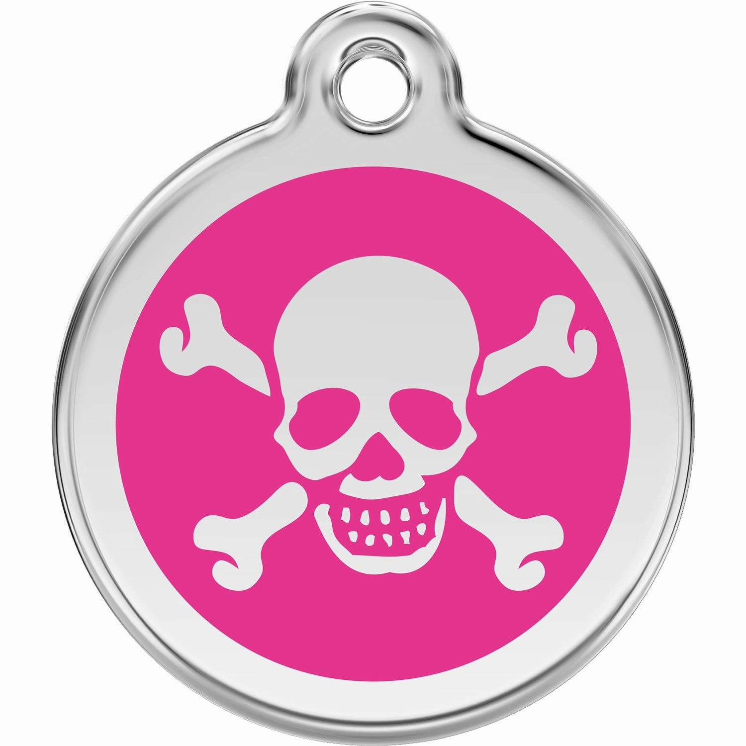 Red Dingo Skull/Crossbones Pet ID Dog Tags