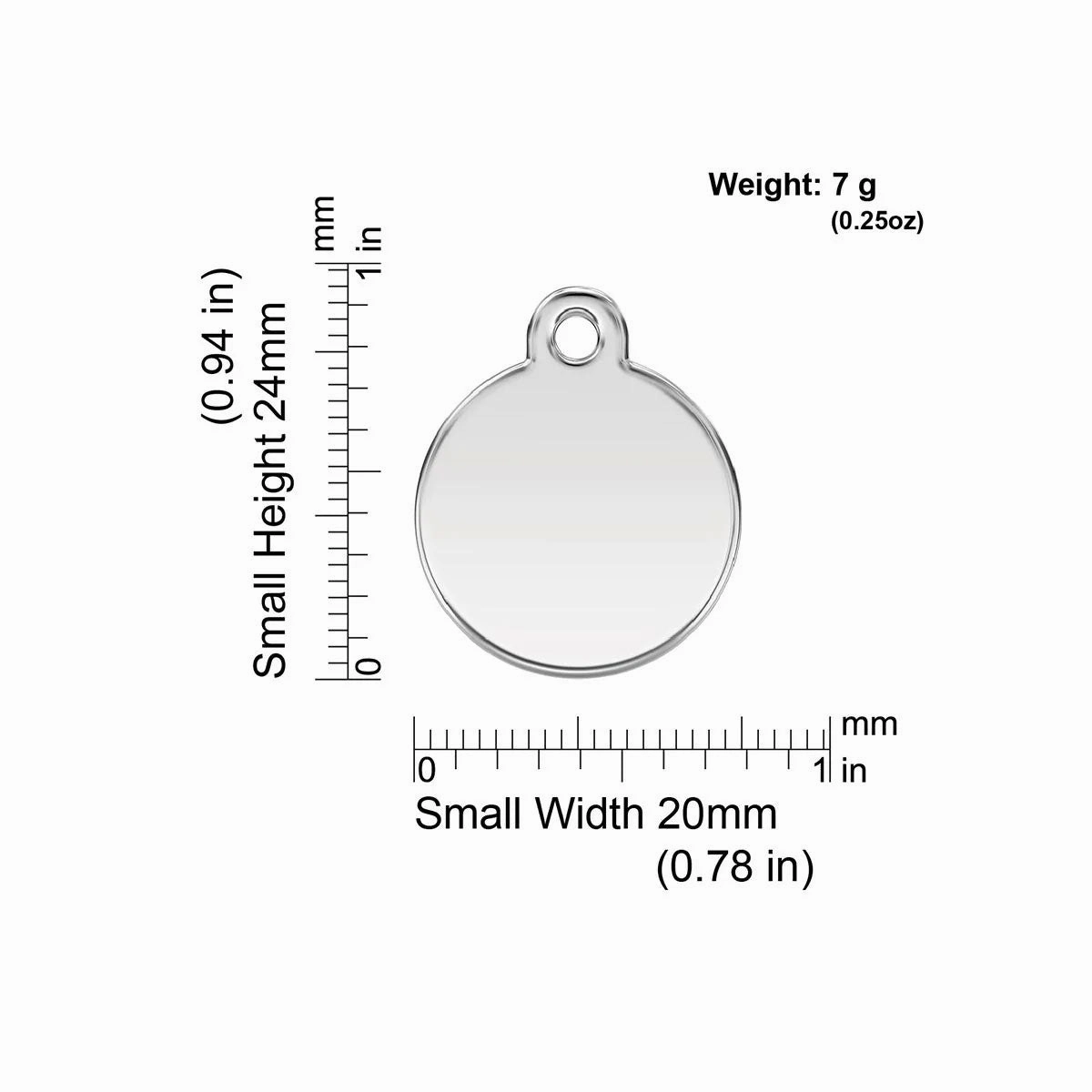 Red Dingo Smiley Face Pet ID Dog Tags