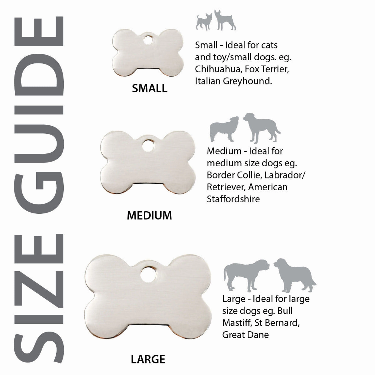 Red Dingo Stainless Steel Bone Pet ID Dog Tags